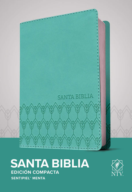 Biblia NTV edición compacta menta - Librería Libros Cristianos - Biblia