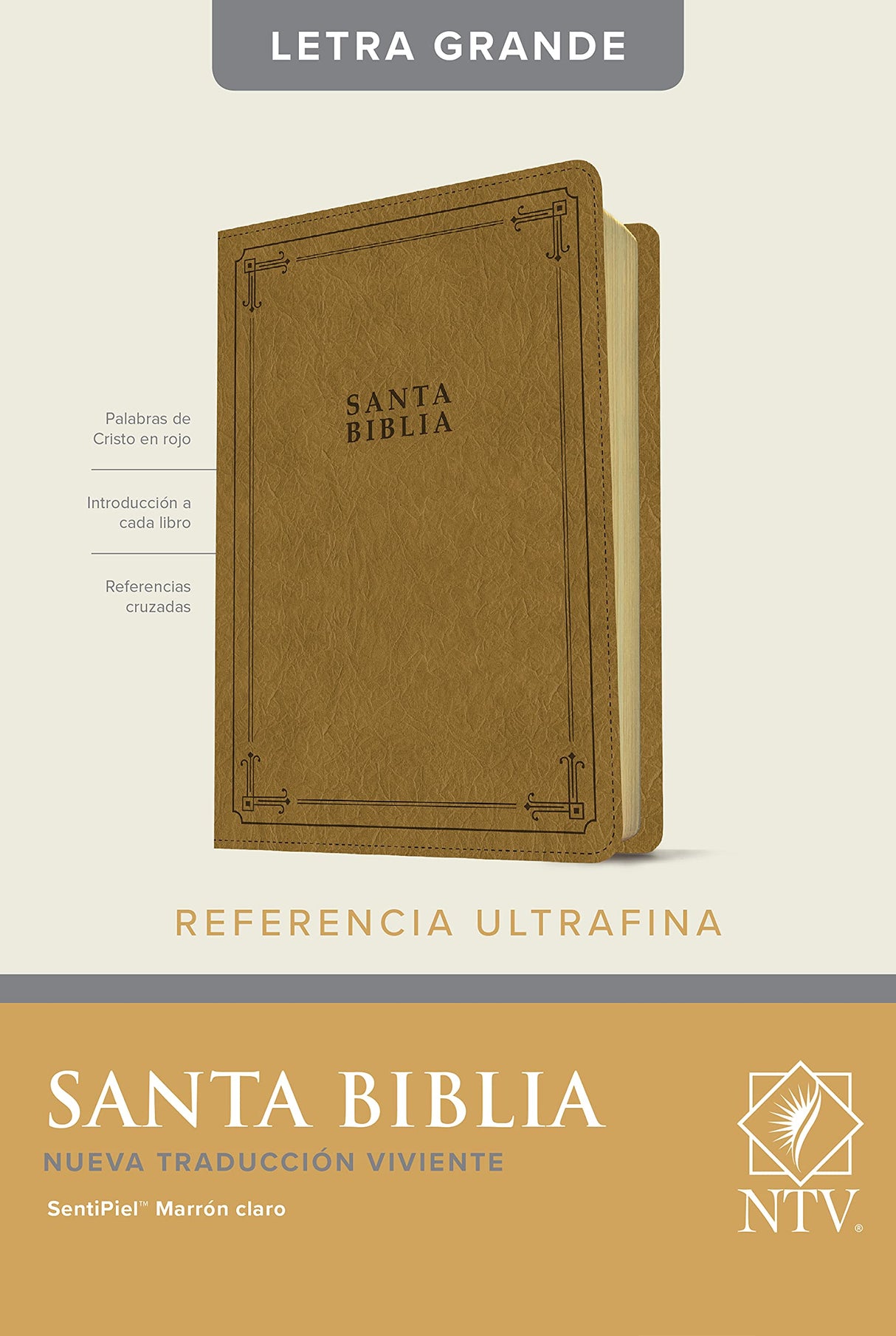 Biblia NTV Edición de referencia ultrafina marron LG