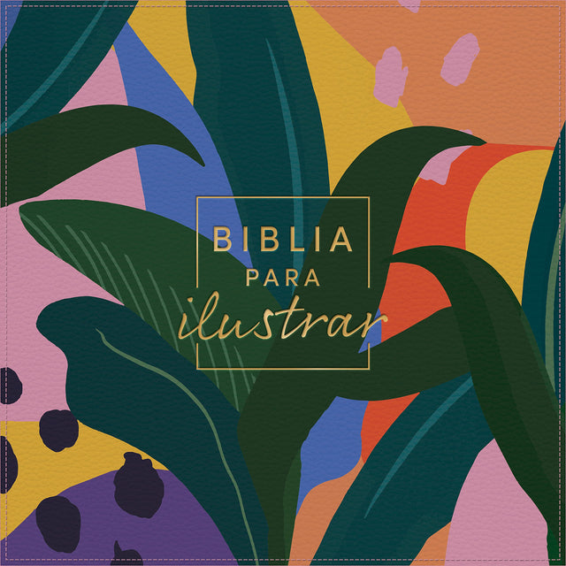 Biblia RVR60 para ilustrar floral símil piel - Librería Libros Cristianos - Biblia